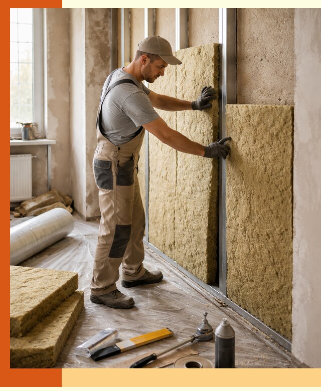 Утепление квартиры в Красноуфимске — комплексная теплоизоляция стен и полов